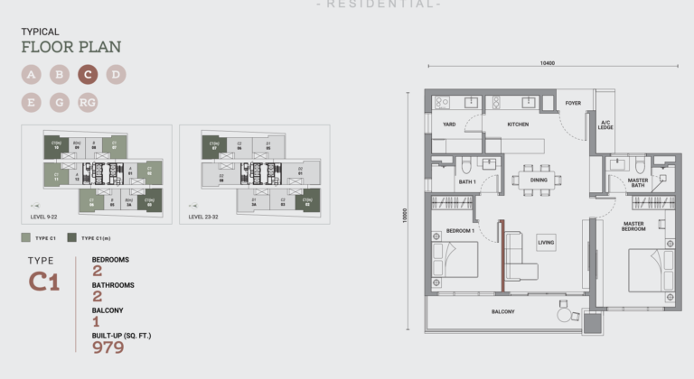 Enlace Suites 2 - Floor Plan - Type C1