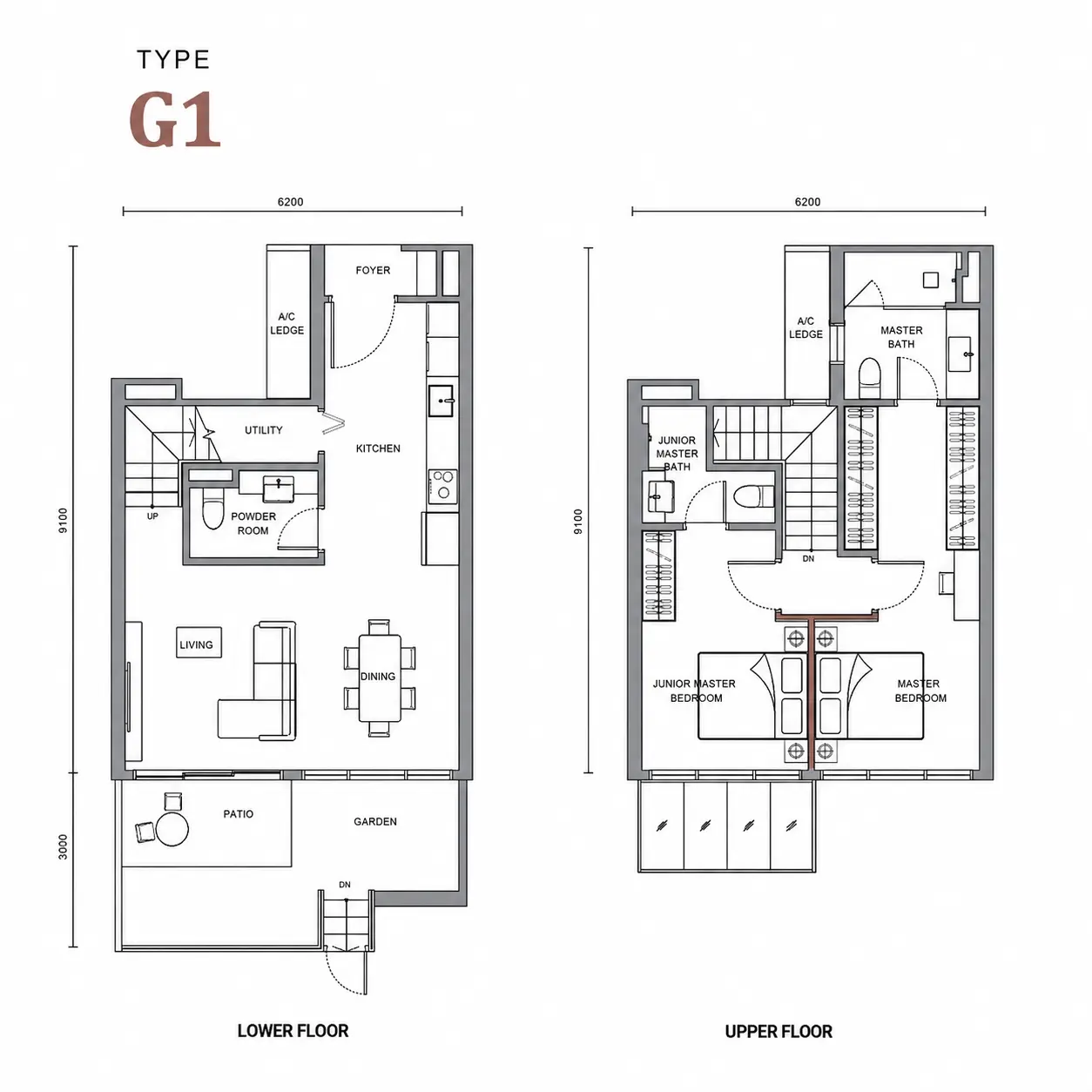 Enlace Suites Floor Plan Type G1