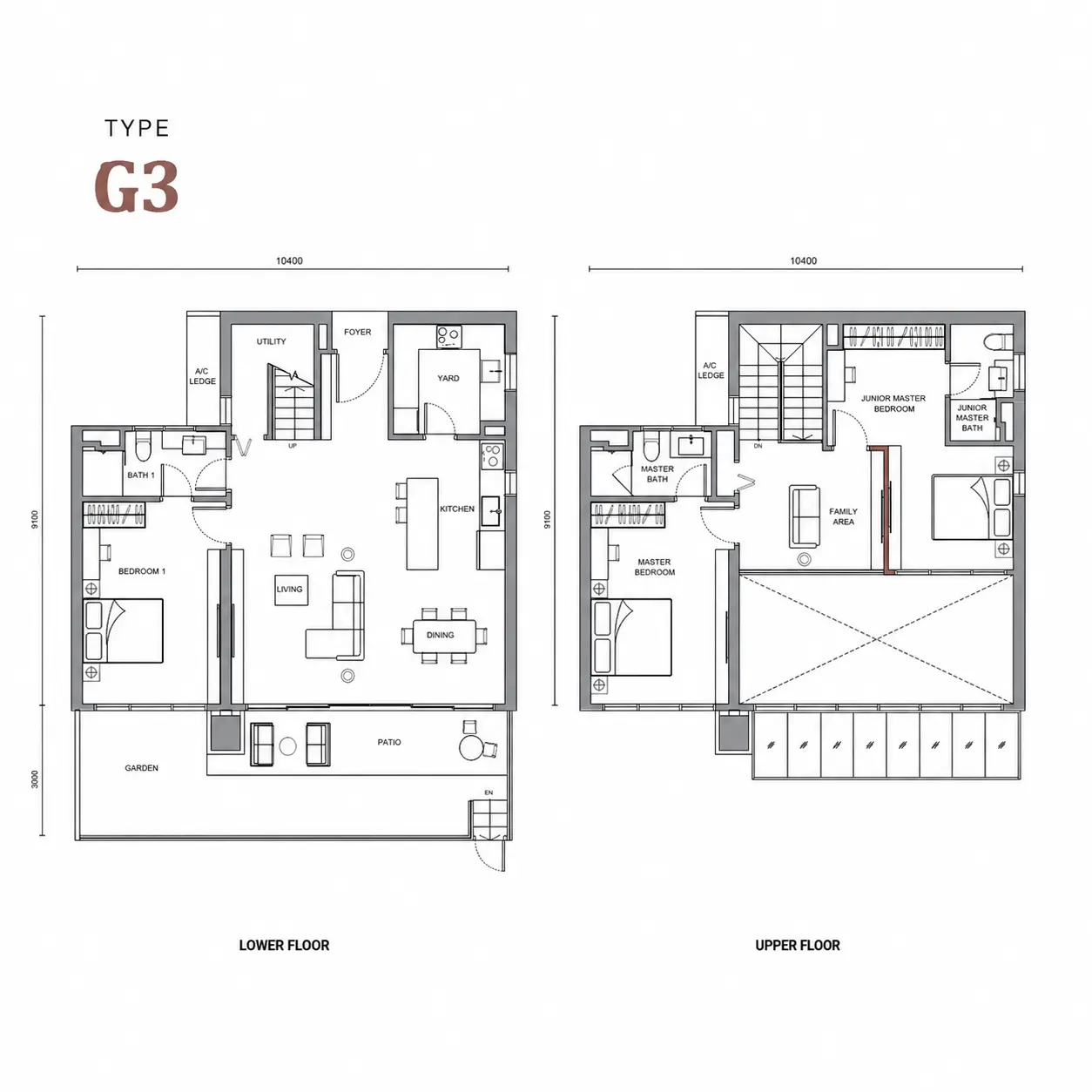 Enlace Suites Floor Plan Type G3